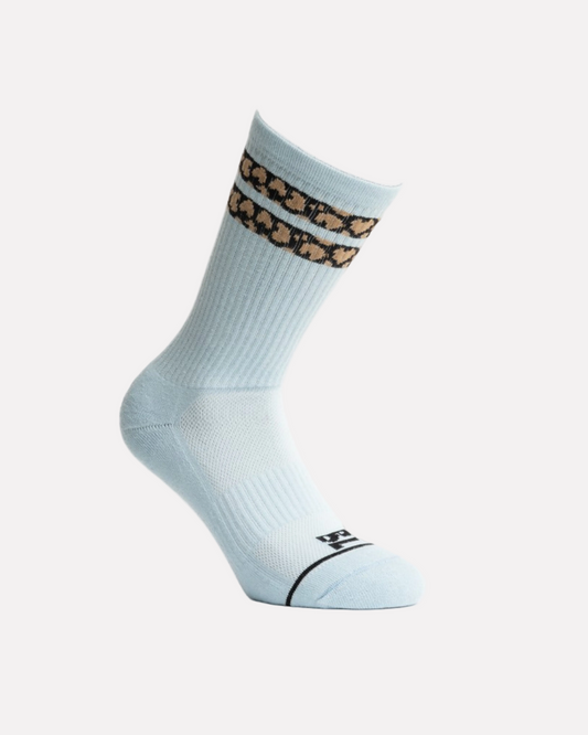 Wild Lines Light Blue Socks