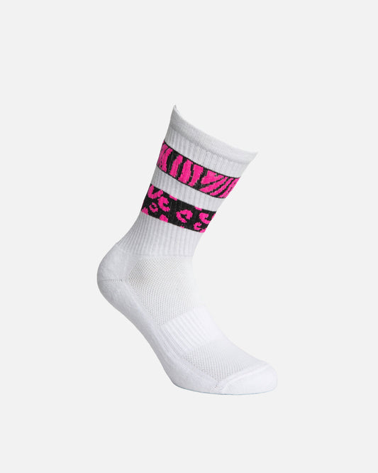 Fuchsia Animal Print Socks