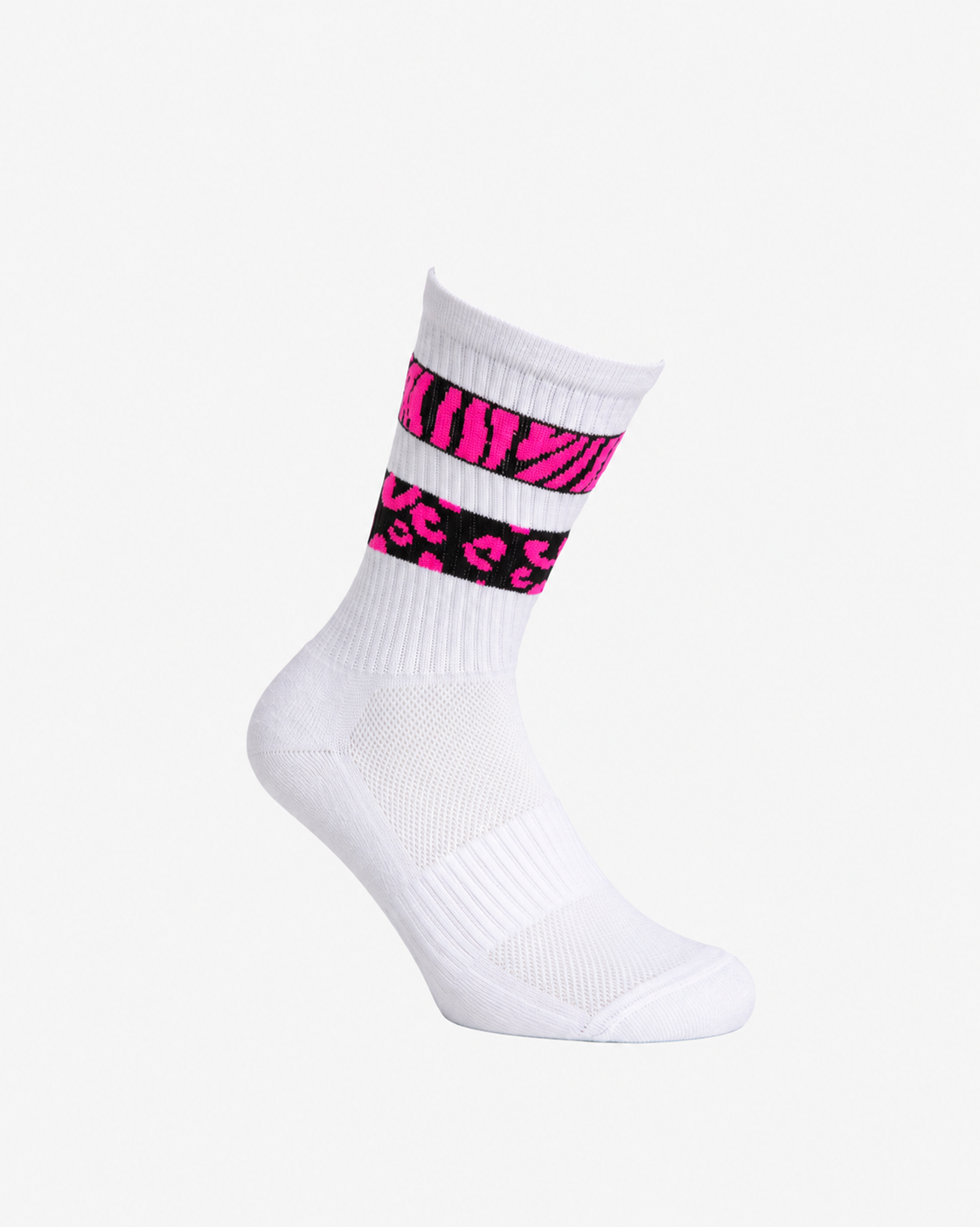 Fuchsia Animal Print Socks