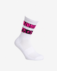 Fuchsia Animal Print Socks