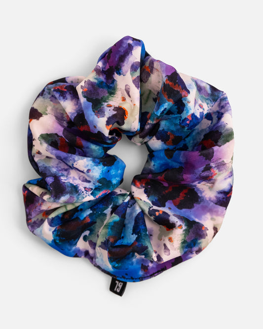 Purple Leopard Scrunchie