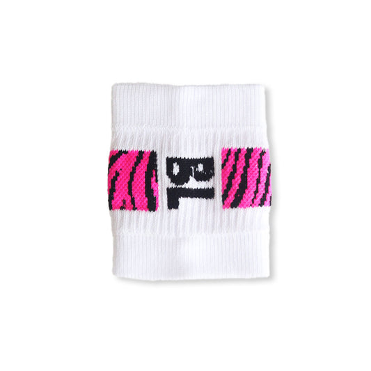 Fuchsia Zebra Wristband x 2