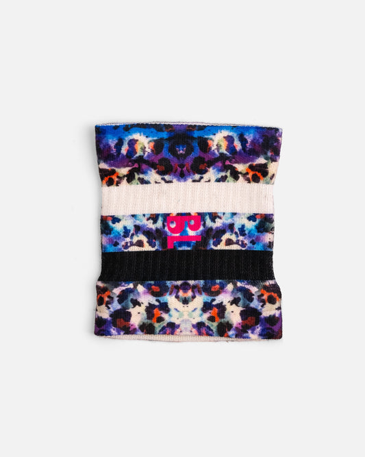 Purple Leopard Wristband x 2