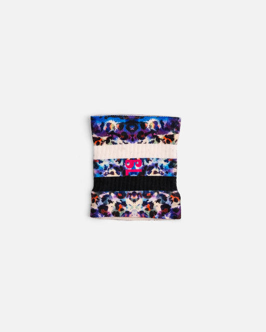 Purple Leopard Wristband x 2