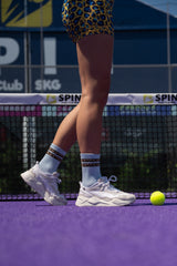 Wild Lines Light Blue Socks