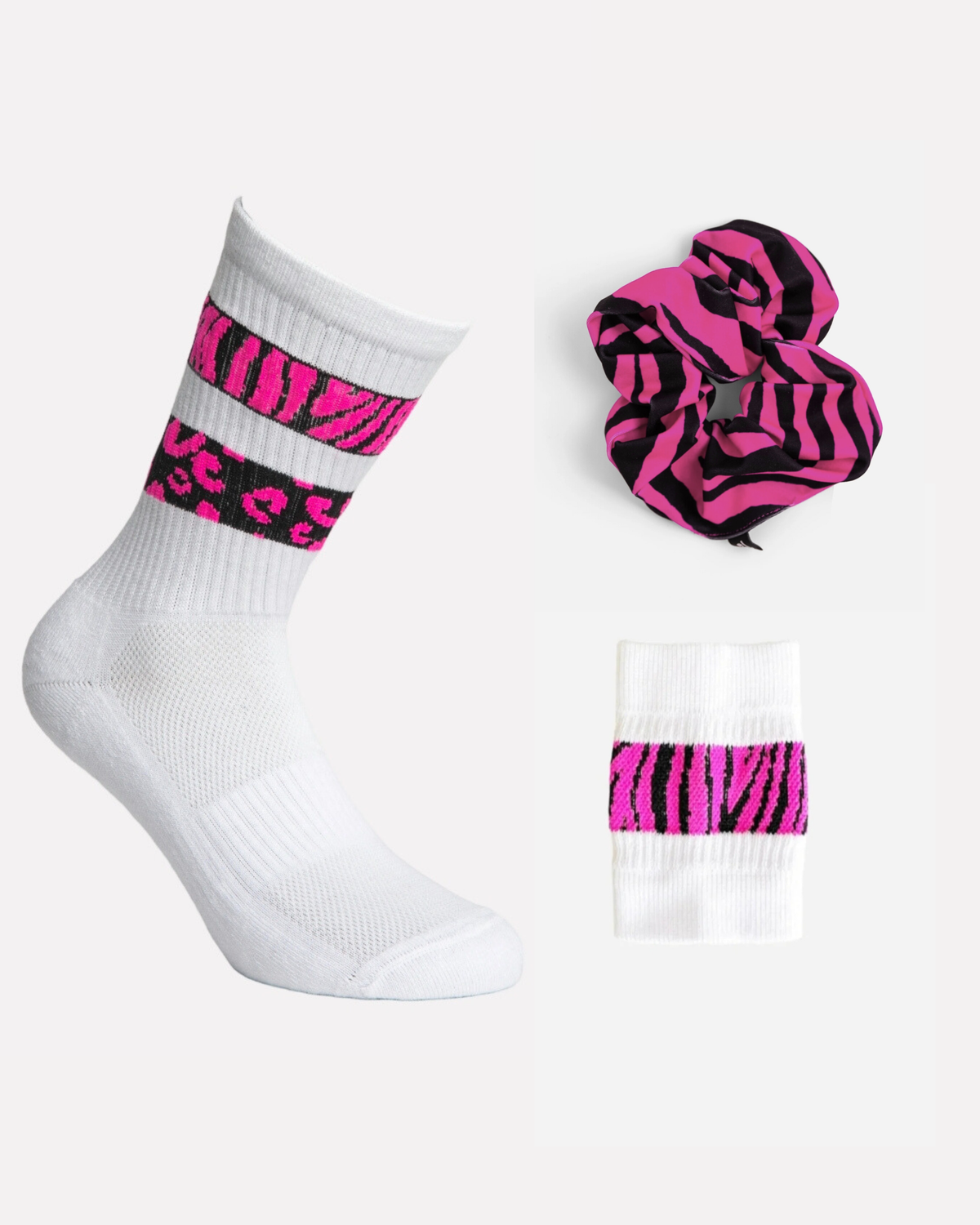 Fuchsia Animal Print Set