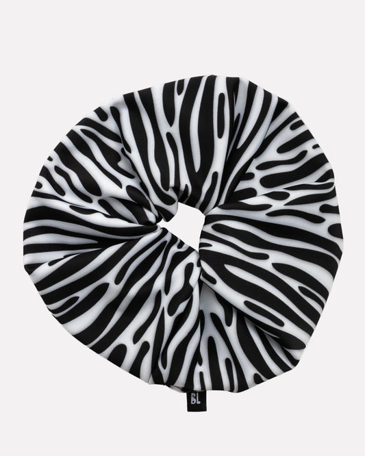 White Zebra Scrunchie
